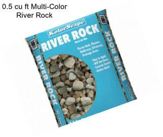 0.5 cu ft Multi-Color River Rock