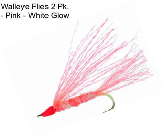 Walleye Flies 2 Pk. - Pink - White Glow