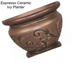 Espresso Ceramic Ivy Planter