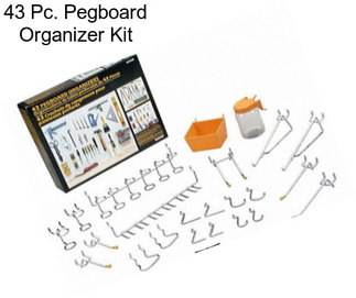 43 Pc. Pegboard Organizer Kit