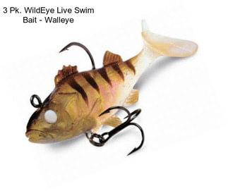 3 Pk. WildEye Live Swim Bait - Walleye