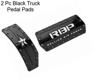 2 Pc Black Truck Pedal Pads