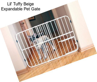 Lil\' Tuffy Beige Expandable Pet Gate