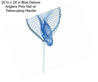 20 in x 24 in Blue Deluxe Anglers Poly Net w/ Telescoping Handle