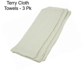 Terry Cloth Towels - 3 Pk