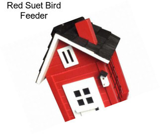 Red Suet Bird Feeder
