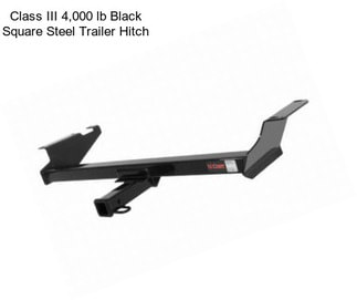 Class III 4,000 lb Black Square Steel Trailer Hitch