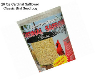 26 Oz Cardinal Safflower Classic Bird Seed Log