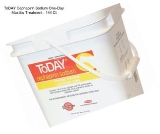 ToDAY Cephapirin Sodium One-Day Mastitis Treatment - 144 Ct