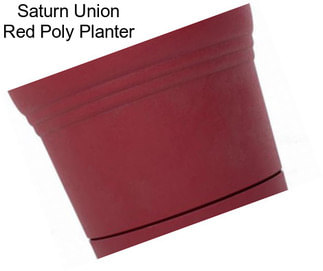 Saturn Union Red Poly Planter