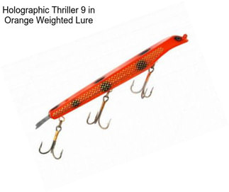 Holographic Thriller 9 in Orange Weighted Lure