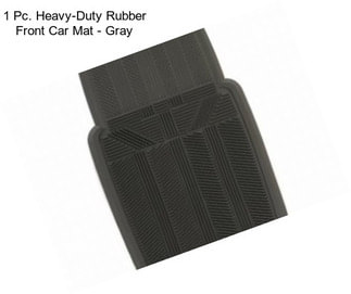1 Pc. Heavy-Duty Rubber Front Car Mat - Gray