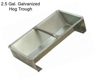 2.5 Gal. Galvanized Hog Trough