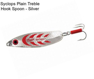 Syclops Plain Treble Hook Spoon - Silver