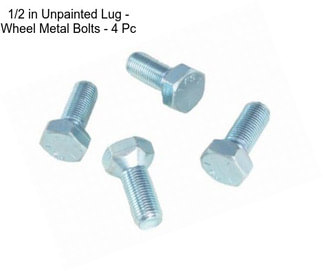 1/2 in Unpainted Lug - Wheel Metal Bolts - 4 Pc