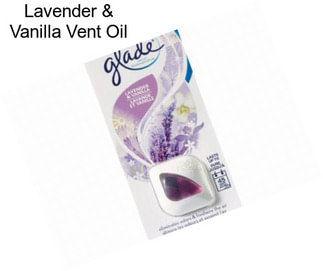 Lavender & Vanilla Vent Oil