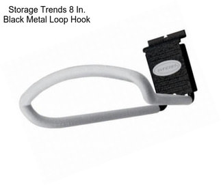 Storage Trends 8 In. Black Metal Loop Hook