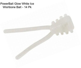 PowerBait Glow White Ice Wishbone Bait - 14 Pk