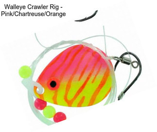 Walleye Crawler Rig - Pink/Chartreuse/Orange