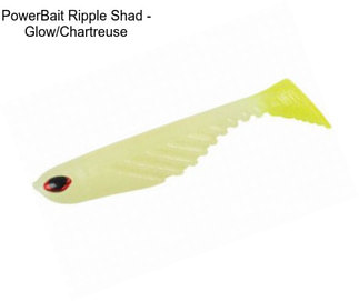 PowerBait Ripple Shad - Glow/Chartreuse