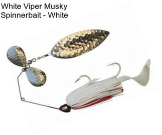 White Viper Musky Spinnerbait - White