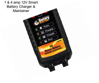 1 & 4 amp 12V Smart Battery Charger & Maintainer