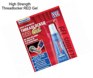 High Strength Threadlocker RED Gel