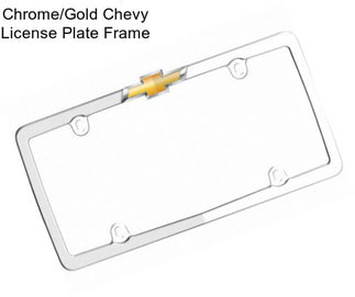 Chrome/Gold Chevy License Plate Frame