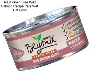 Adult Grain Free Wild Salmon Recipe Pate Wet Cat Food