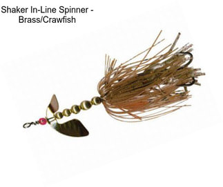 Shaker In-Line Spinner - Brass/Crawfish