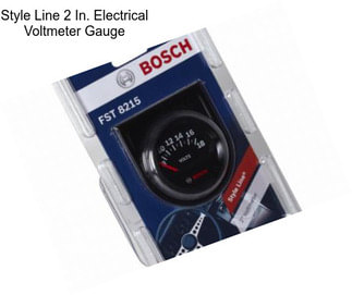 Style Line 2 In. Electrical Voltmeter Gauge