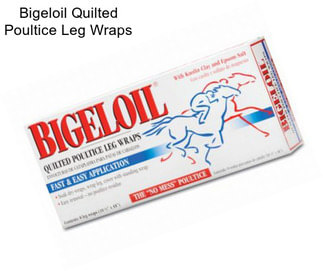 Bigeloil Quilted Poultice Leg Wraps