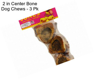 2 in Center Bone Dog Chews - 3 Pk