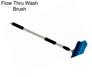 Flow Thru Wash Brush