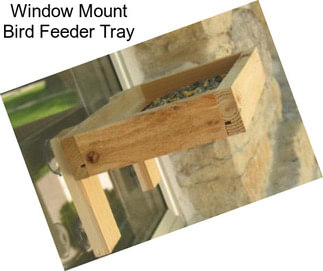 Window Mount Bird Feeder Tray