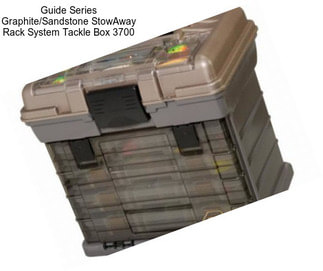 Guide Series Graphite/Sandstone StowAway Rack System Tackle Box 3700