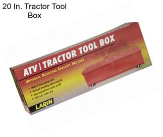 20 In. Tractor Tool Box