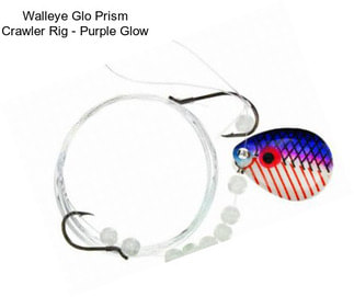 Walleye Glo Prism Crawler Rig - Purple Glow