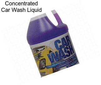 Concentrated Car Wash Liquid