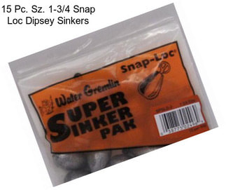 15 Pc. Sz. 1-3/4 Snap Loc Dipsey Sinkers