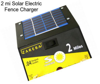 2 mi Solar Electric Fence Charger