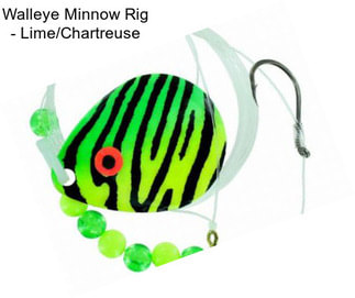 Walleye Minnow Rig - Lime/Chartreuse