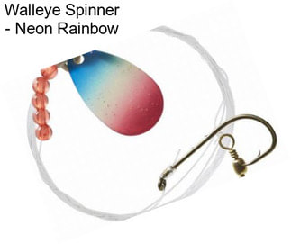 Walleye Spinner - Neon Rainbow