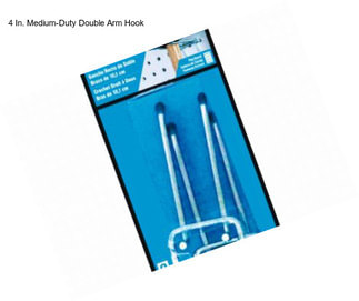 4 In. Medium-Duty Double Arm Hook