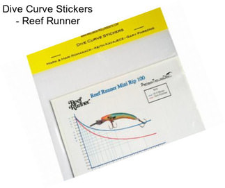 Dive Curve Stickers - Reef Runner