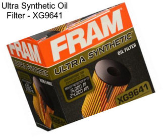 Ultra Synthetic Oil Filter - XG9641