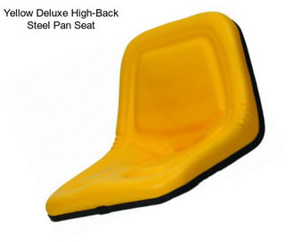 Yellow Deluxe High-Back Steel Pan Seat