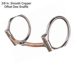 3/8 In. Smooth Copper Offset Dee Snaffle