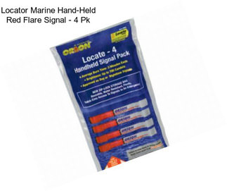 Locator Marine Hand-Held Red Flare Signal - 4 Pk