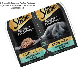 2.6 oz All Lifestages Perfect Portions Signature Tuna Entree Cuts in Gravy Wet Cat Food